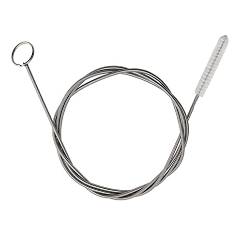Extra Long Pipe Tube Cleaner Fridge Drain Pipe Dredging Tool Flexible Drain Brush Skinny Tube Spiral Cleaning Brush Drinking Straw Cleaner Brush Nylon Spring Aquarium Filter Brush 155CM (1)