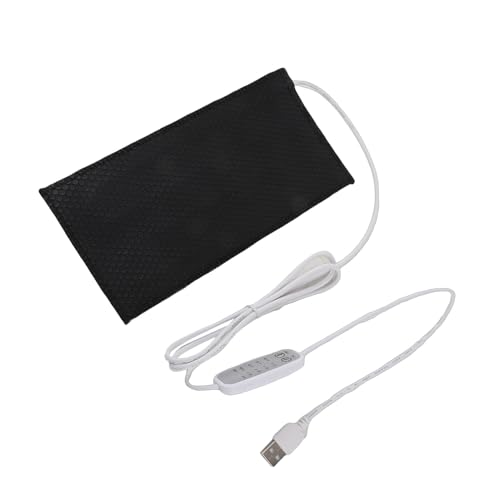 Reptile Heating Pad DC 5V Under Tank Terrarium with Temperature Control USB Power Safety 4 Gear Adjustment Reptile Heat Mat for Turtle Tortoise Snakes Lizard Gecko (25x30cm) - size: 25x30cm