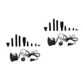Toddmomy 2 Sets Submersible Pump with LED Lights Flow for Fish Tank Outdoor Fountain Miniature Pump Silent Design US Plug Voltage