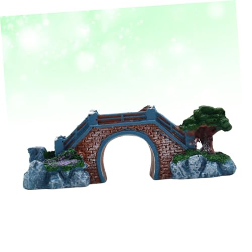 FOMIYES Realistic Resin Bridge for Aquarium Fish Tank Ornament Sturdy Elegant Easy to Clean for Both Freshwater Saltwater