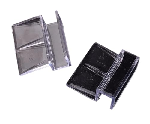 Aquarium lid Clips 16pcs 5/6/8/10/12mm Aquarium Acrylic Clips Glass Cover Support Holders Transparent Fish Tank Cover Plate Bracket Aquarium Accessories(6mm) - color: 6mm