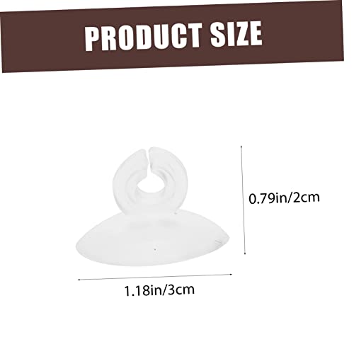 Ipetboom 75pcs Aquarium Cup Clips for Airline Tubing Holder Hose Clamp for Fish Tank Easy Installation Clean for Aquariums and Supplies - color: Transparentx3pcs, size: 3X3X2CMx3pcs