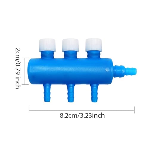 Aquarium Air Control Valve, Practical Air Pump Connector, Fish Tank Accessory, Multi-Port, 3 Way - size: 3 Way