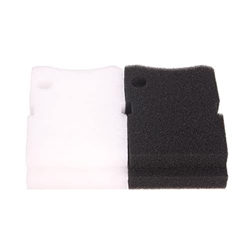 Compatible Filter Foam Set Fit for Hydor Professional 450/600 (4x White Floss Pad, 2x Black Coarse)