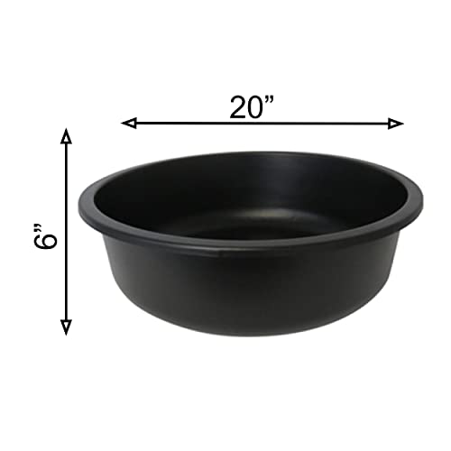 Chalily 20" Aquatic Plant Pot Great for Water Lilies, Lotus, and Other Pond Plants Round Plastic Planter for Outdoor Ponds Terrific for Aquatic Soil Alternative to Basket Lily Pots - size: 20" Round Holeless Pot