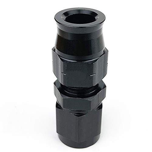 6AN Female to 5/16" Tubing Adapter Fuel Hardline Tube Fitting, 6 AN Female to 5/16 inch Hard Line Connector Aluminum Black Anodized - size: 6AN to 5/16