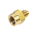 uxcell Brass Pipe fitting, 1/4 SAE Flare Male to 1/4NPT Female Thread, Tubing Adapter Hose Connector, for Air Conditioner Refrigeration - size: 1/4 SAE to 1/4 NPT