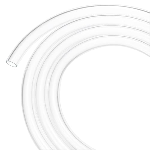 M METERXITY Clear Plastic Tubing, 0.47Inch(12mm) ID 0.55Inch(14mm) OD, 7ft(2m) Length PVC Tube Low Pressure Flexible Vinyl Tubing for Garden/Water Hose Airline Tube Aquarium - size: 0.47"×0.55"×7ft