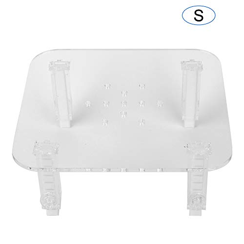 Protein Skimmer Stand, Clear Protein Separator Bracket Adjustable Height Acrylic Protein Skimmer Bracket Heightening Accessories for Aquarium Fish Tank - size: Small