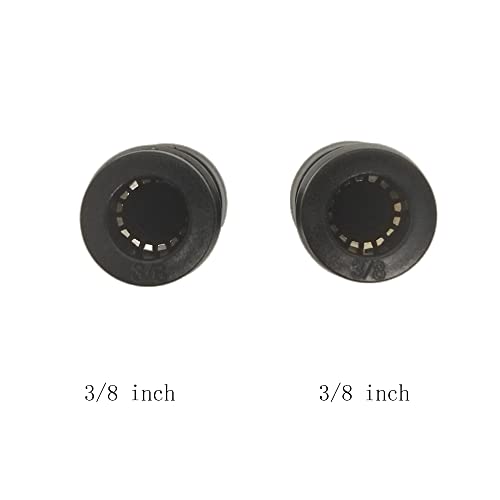 zjxed 3/8" OD x 3/8" OD Pneumatic quick Connector Push to Connect fittings Straight Union/Coupler (Pack of 10) - size: 3/8 inch-3/8 inch
