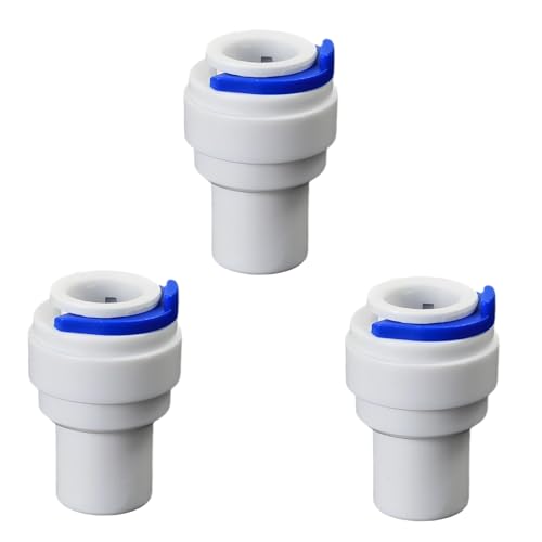 3/8" Push-Fit Hose Cap for RO Water Filter, 3 Pcs | Quick-connect sealing cap for RO filters, beverage dispensers & water purification. Closes 3/8" hose ends. - style: 3/8-inch PE Pipe Plug