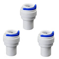 3/8" Push-Fit Hose Cap for RO Water Filter, 3 Pcs | Quick-connect sealing cap for RO filters, beverage dispensers & water purification. Closes 3/8" hose ends. - style: 3/8-inch PE Pipe Plug