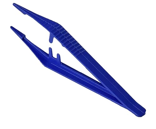 Disposable Sterile Forceps Tweezers 5inch 125mm Length Individually Wrapped Transparent White Pack of 100 - style: Transparent White (Pack of 100)