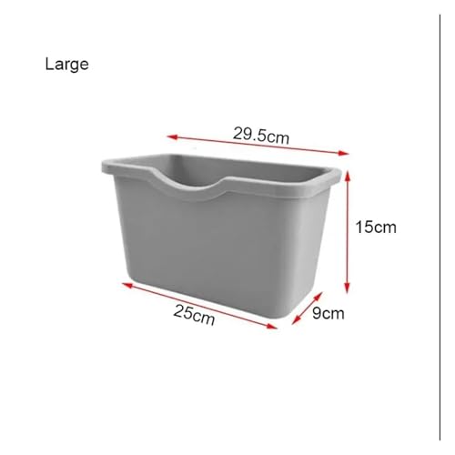 Grey Plastic Aquarium Tool Holder Bracket Tank Edge Mount Organizer for Maintenance Tools & Fish Tank Accessories(Grey Large) - color: Grey Large