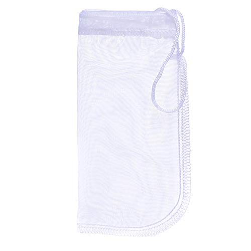 ALEGI Media Filter Bag Aquarium Extra Fine,Reusable 180 Micron Drawstring Mesh Filter Bags for Very Fine Resins Filter (7.5"*3.6" (6 Pack)) - size: 7.5"*3.6" (6 pack)