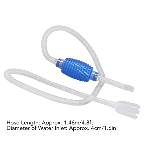 Aquarium Siphon, Fish Tank Water Change Cleaning Tool, Fish Tank Siphon, Aquarium Vacuum, A Hand Syphon Pump to Drain Cleaning Tool, Gravel Cleaner for Fish Tank
