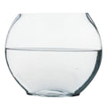 Multi-Function Glass Fish .84 Inch Transparent Aquarium Bowl with Fish Accessories for Home Desktop Office Decor - size: 28X23cm