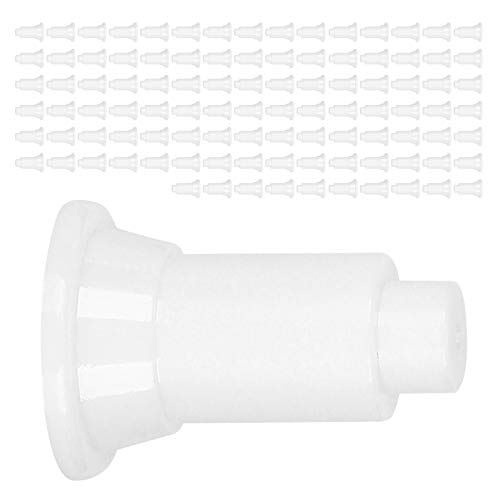 Fish Tank Divider Support Feet 100Pcs Set, Height Adjustable Aquarium Isolation Board Support Feet, Stable for Easy Cleaning, Suitable for Aquarium (White) - color: White
