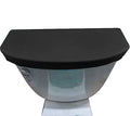 Madeals Velvet Toilet Tank Lid Cover Fabric Cover for A Lid Toilet Tank Black - color: Black