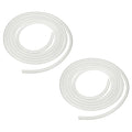 Aquarium Airline Tubing, 5/32"(4mm) ID x 1/4"(6mm) OD 4.9ft PVC Flexible Tube, (2Pcs, White), Intended for Fish Tank Air Pump/Aquarium/Garden/Terrarium Pond - color: White