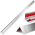 Therwen 10 Pcs 304 Stainless Steel Wall Corner Guards 1.5 x 1.5 x 36 Inch Self Adhesive Heavy Duty Corner Protector Trim with 90 Degree Angle for Wall Protection Metal Edge Guard - size: 1.5 x 1.5 x 36 Inch