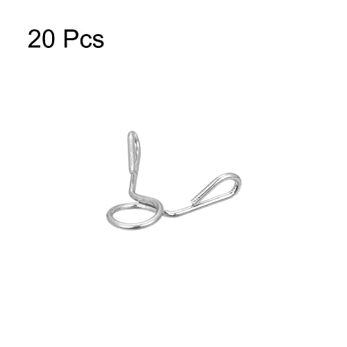 uxcell Fuel Line Hose Clips, 20pcs 3mm ID Fit 4-4.5mm OD Hose 304 Stainless Steel Water Pipe Air Tubing Spring Hose Clamps for Motorcycle Scooter - size: 3mm