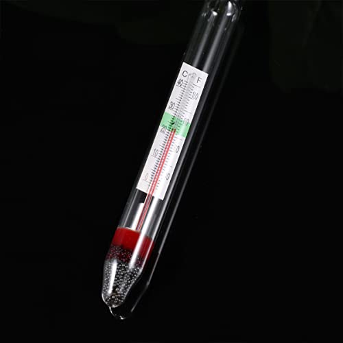 Accurate Fish Tank Hydrometer Aquarium Salt Water Salinimeter Glass Floating Areometer Temperature Reading