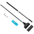 POPETPOP 26-Inch Aquarium Scraper – Rust-Proof Alloy Blade Cleaner Kit with 10 Replacements, Adjustable Long Handle Keeps Hands Dry for Glass Reef & Freshwater Tanks