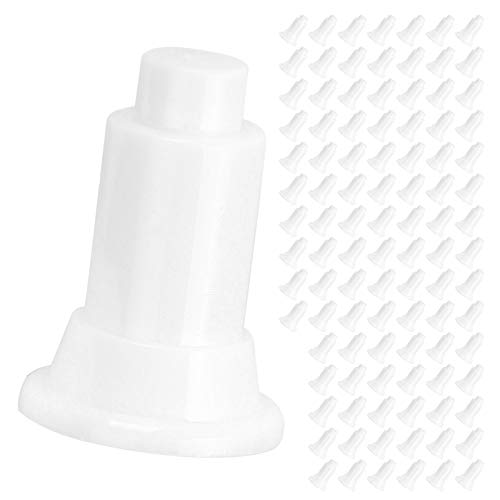 Fish Tank Divider Support Feet 100Pcs Set, Height Adjustable Aquarium Isolation Board Support Feet, Stable for Easy Cleaning, Suitable for Aquarium (White) - color: White
