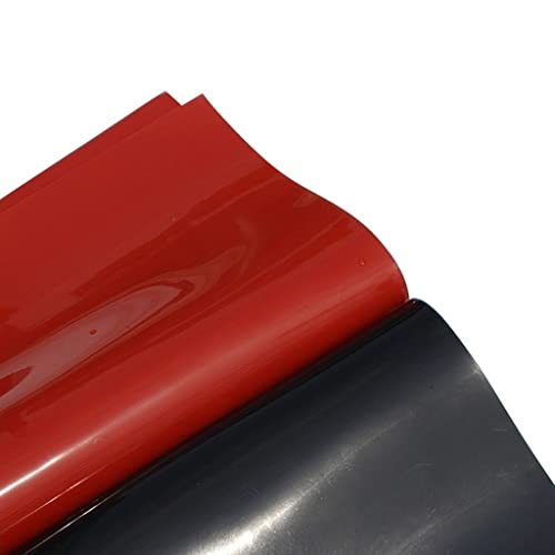50cmx50cm/20 X20 Black Red Silicone Rubber Sheet Plate, 1mm 2mm 3mm 4mm 5mm Thickness Silikon Rubber Mat, High Temperature Resistance (Color : Red 3mm Thickness) - color: Red 3mm Thickness