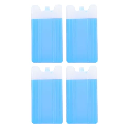 Abaodam 4pcs Ice Box for Air Cooler Fan 400ml Pre-Filled Safe Ice Packs - Reusable Cold Cooling Packs for Camping Lunch Box Conditioner Food Preservation Shipping Beach School Bag