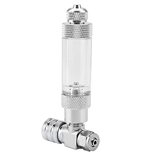 Fish Tank CO2 Needle Check Valve, Aquarium System CO2 Regulator Bubble Counter DIY Accessory Stainless Steel Generator Flow Control Single Head Micro metering Needle Valves Air Pump Diffuser