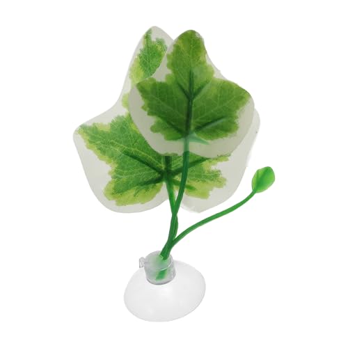 Betta Fish Leaf, Natural Habitat Simulation for Betta Spawnings Grounds, Betta Spawnings Leaves, Resting Bed, Large Small Leaves, White Green