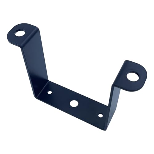 6 PCS 3x3" Square Pipe Tube Strap Clamps,3 inch metal u shaped bracket, steel u clamp bracket for mounting,Powder Coated Black - size: 3“ x 3"