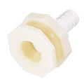uxcell Bulkhead Fitting Adapter 16mm Barbed x G3/4 Female ABS White for Aquariums, Water Tanks, Tubs, Pools - size: G3/4