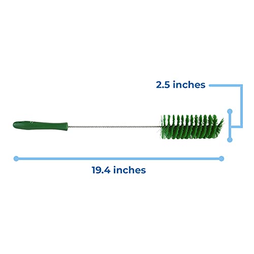 Vikan 53702 Tube Brush,2.4",PP/PBT,Green - color: Green