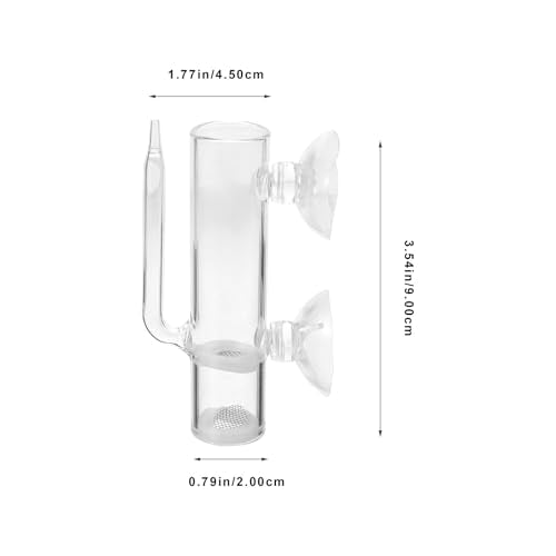 Shrimp Hatchery Box with Transparent Tank and Suction Cup for Aquarium Fish Breeding and Juvenile Shrimp Protection 3.54X1.77X0.78In