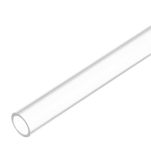 MECCANIXITY Plastic Pipe Rigid Polycarbonate Round Tube Clear 1/4"(6mm) ID 5/16"(8mm) OD 14"(350mm) High Impact for Lighting, Models, Water Plumbing - size: 1/4"IDx5/16"ODx14"