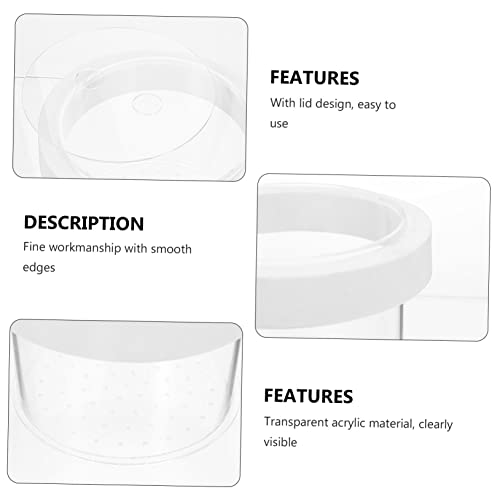 MERRYHAPY Fish Separator Floating Box Acrylic Fish Hatchery for Aquariums Easy Removable Design No Suction Cups Required for Breeding Guppies and Fry with Lid