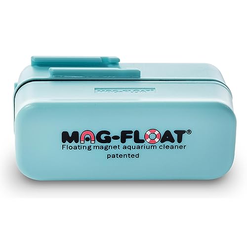 Mag-Float Medium Acrylic Aquarium Algae Scraper Cleaner | Magfloat Floating Magnetic Fish Tank Magnet Cleaning Scrubber Brush Tool for Freshwater Saltwater Marine Reef Tanks - size: Medium
