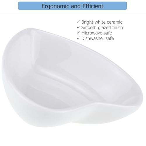EIKS 4 Pack Ceramic Dipping Bowls Side Dishes for Serving ketchup Wasabi Condiments Appetizer Snacks (Heart-Shape) - size: Heart-Shape