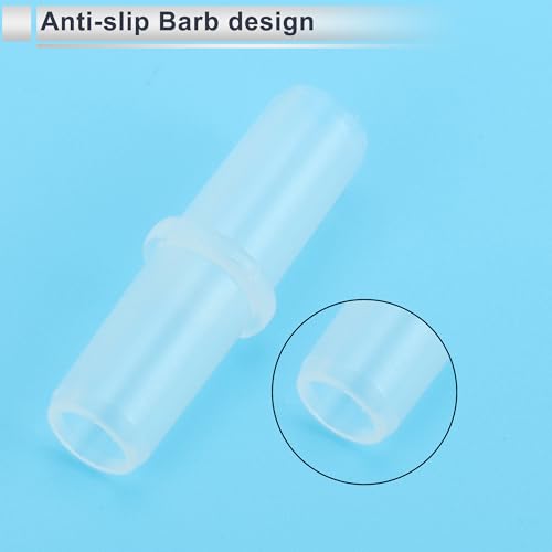 5 Pcs Plastic Hose Barb Fitting 5/16" Stright Barb Hose Connector Clear PP - size: 5/16"