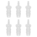 PATIKIL Hose Barb Reducer, 6 Pcs 5/16" to 1/8" Hose ID Connectors Joint Plastic Pipe Fitting Splicer Mender Union Adapter for Air Water Fuel Gas Aquarium, White - size: 5/16" to 1/8"