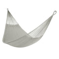 Handwoven Hammock by Yellow Leaf Hammocks - Double Size, Fits 1-2 PPL, 400lb max - Weathersafe, Super Strong, Easy to Hang, Ultra Soft, Artisan Made - Color: Grey - color: Mendocino- Grey, size: Fits 1-2 People (400 lb. Capacity)