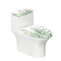 Toilet Lid Tank Protector Covers Set of 2, Washable Reusable Toilet lid Cover Stretch Toilet Tank Lid Cover Accessories Fits Most Standard Tanks & Lids, Leaf Green White - color: Leaf Green White