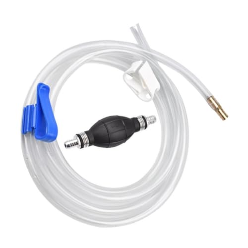 Manual Siphon Pump Water Suction Hose Kit, Car Guide Oil Tube with Flexible Suction Pipe for Water Transfer and Fuel Extraction, Multi-use Handheld Fluid Transfer Tool