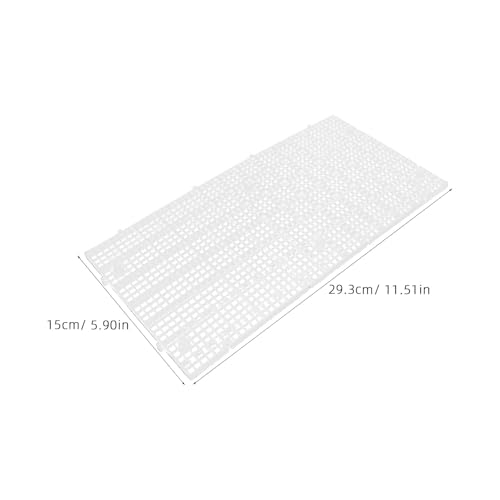 10pcs Aquarium Fish Tank Divider Plastic Egg Crate Panel 30x15cm Fine Mesh Bottom Filter Grid Board Removable Cuttable for Breeding and Water Flow Separation
