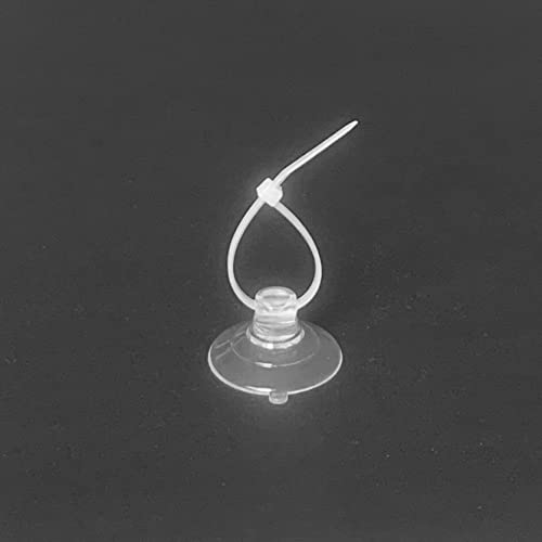 Aquarium Suction Cups, Heavy Duty Aquarium Suction Cups with Adjustable Cable Ties, Dia.1.2"/1.8" Optional (1.2")