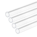DMiotech 4pcs 1/4" x 5/16" x 12" Clear Acrylic Pipe Rigid Plastic Tubing for Aquarium Water Pipe, Water Cooling System, Plumbing - size: 1/4" x 5/16"