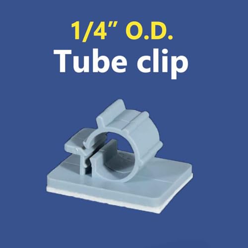 1/4 OD Adhesive Tubing Clips for RO, 10PCS